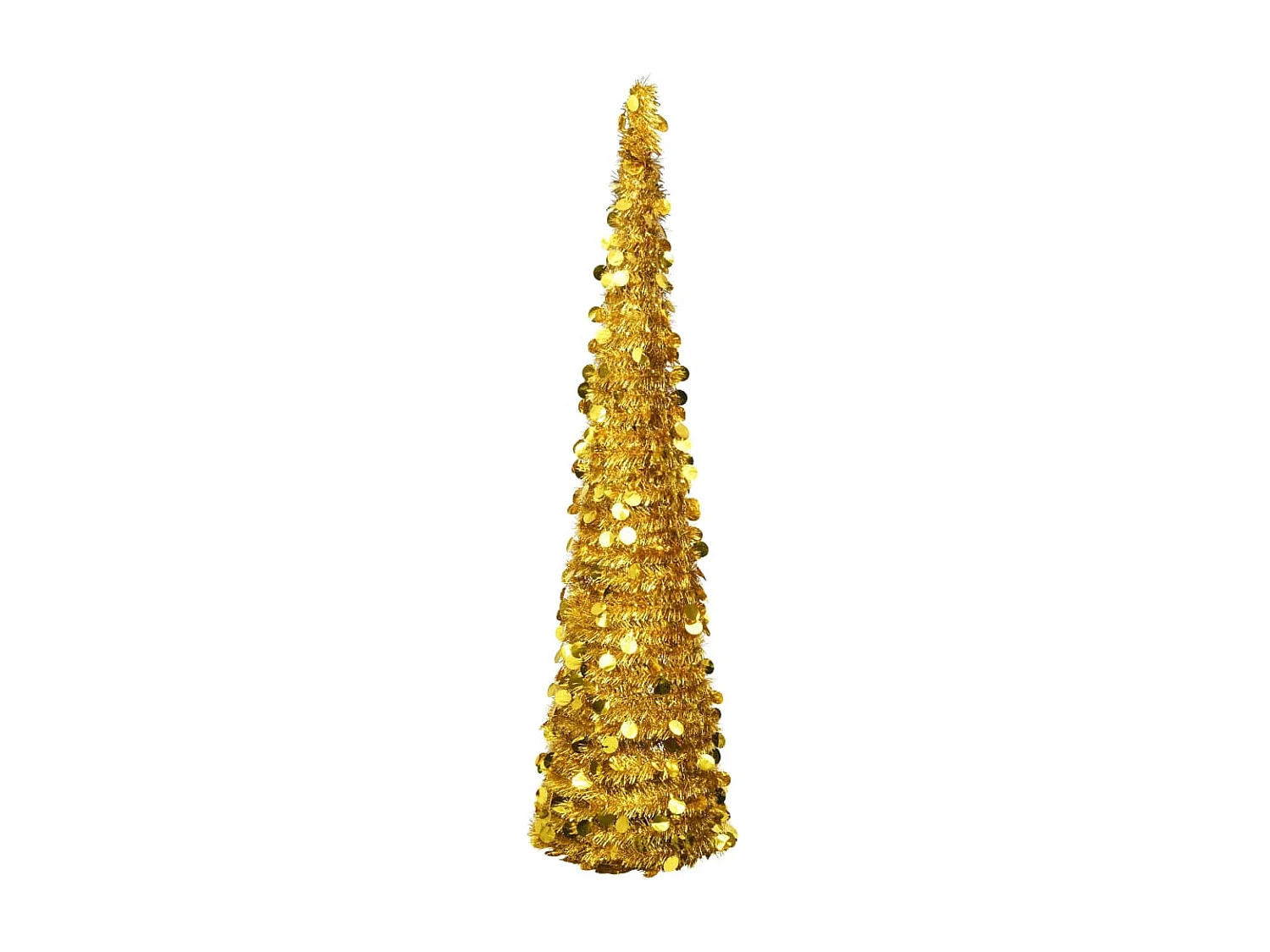 Sapin de Noël artificiel escamotable doré 180 cm PET