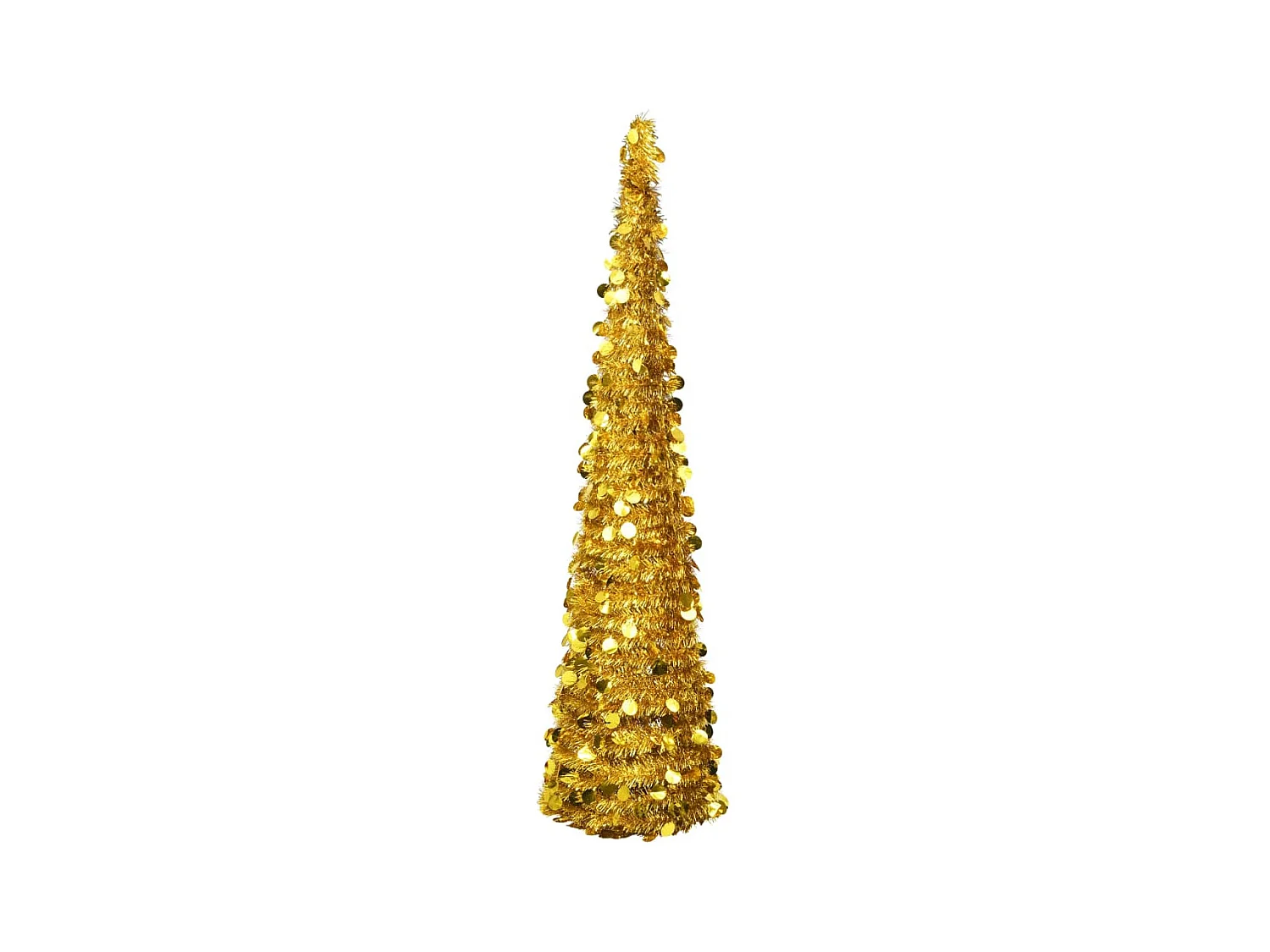 Árbol de Navidad artificial emergente PET dorado 180 cm