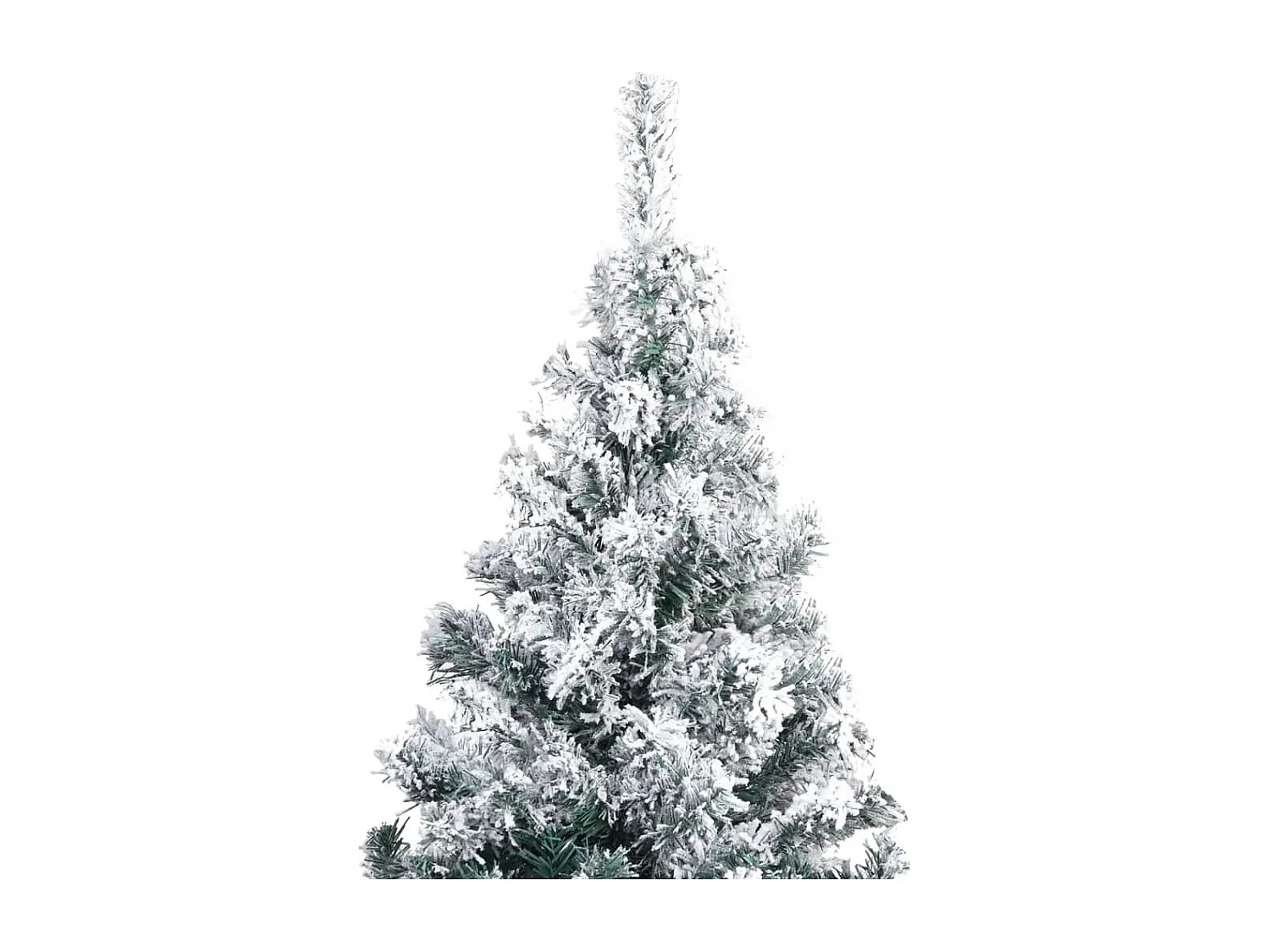 Árbol de Navidad artificial con nieve PVC verde 300 cm