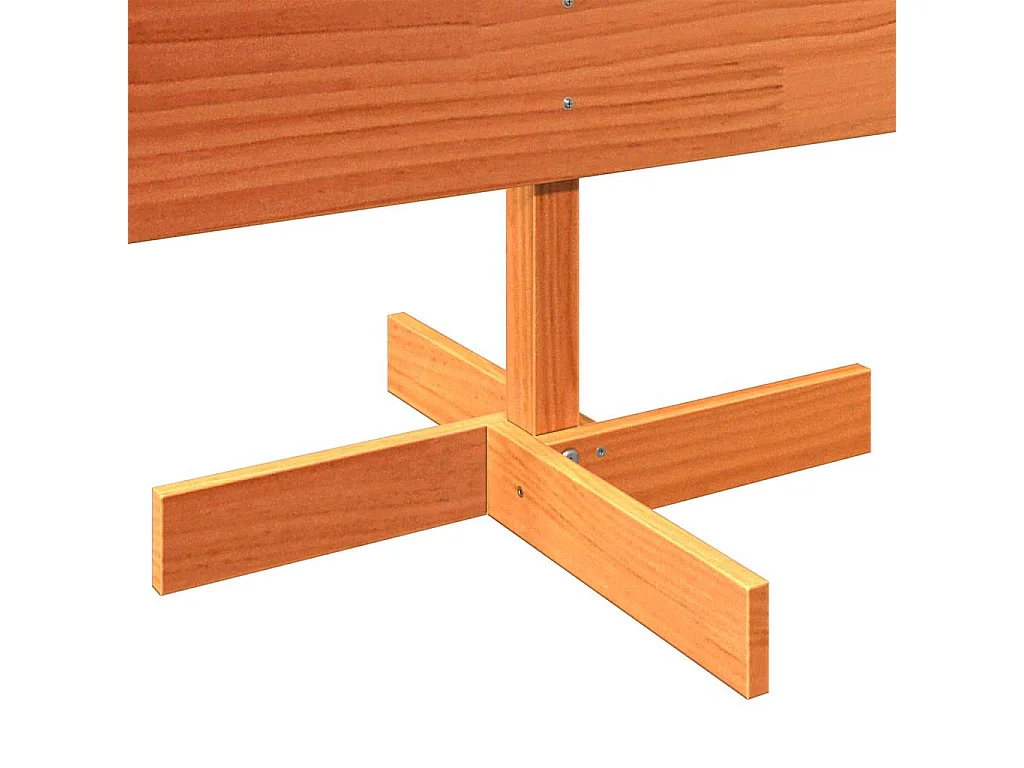 Árbol Navidad de adorno madera maciza pino marrón cera 150 cm