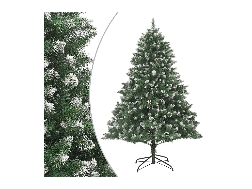 Árbol de Navidad artificial con soporte PVC 240 cm