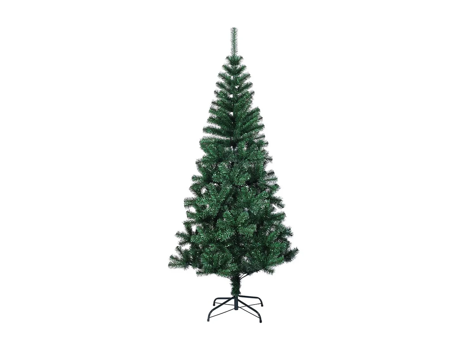 Árvore Natal artificial com pontas iridescentes 120 cm PVC verde