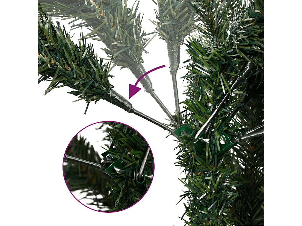 Árbol de Navidad artificial con piñas 240 cm