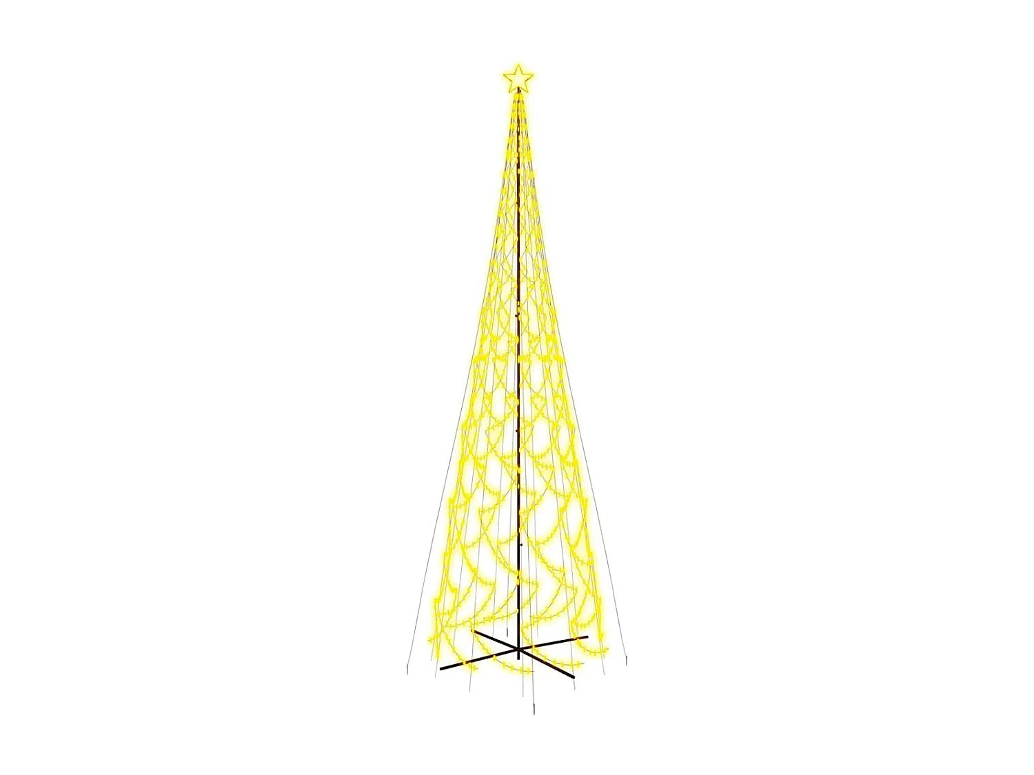 Arbre de Noël cône 3000 LED Blanc chaud 230x800 cm