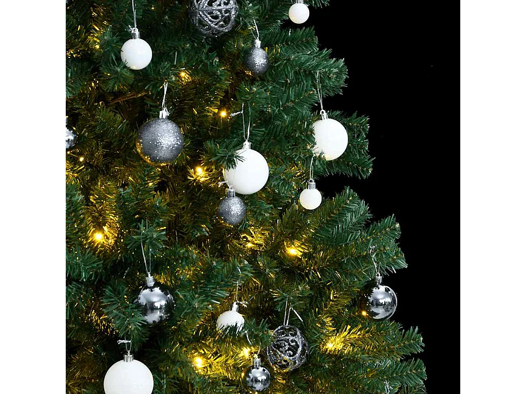 Sapin de Noël artificiel articulé 300 LED et boules 210 cm