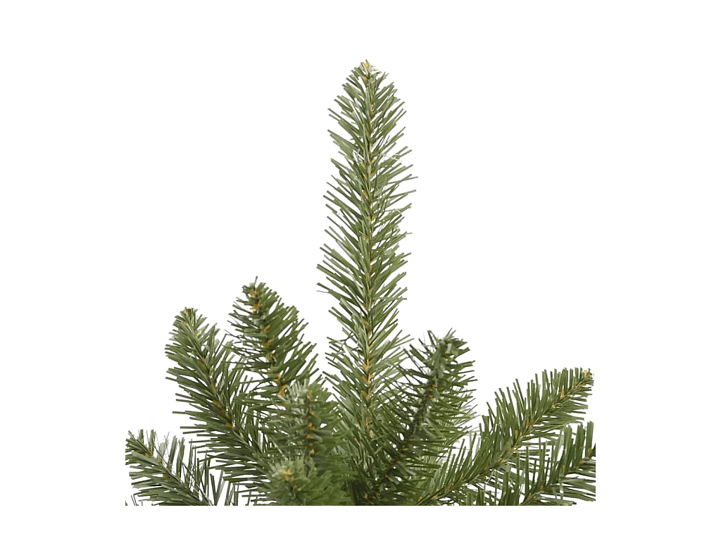 Sapin de Noël artificiel à charnières avec support vert 210 cm