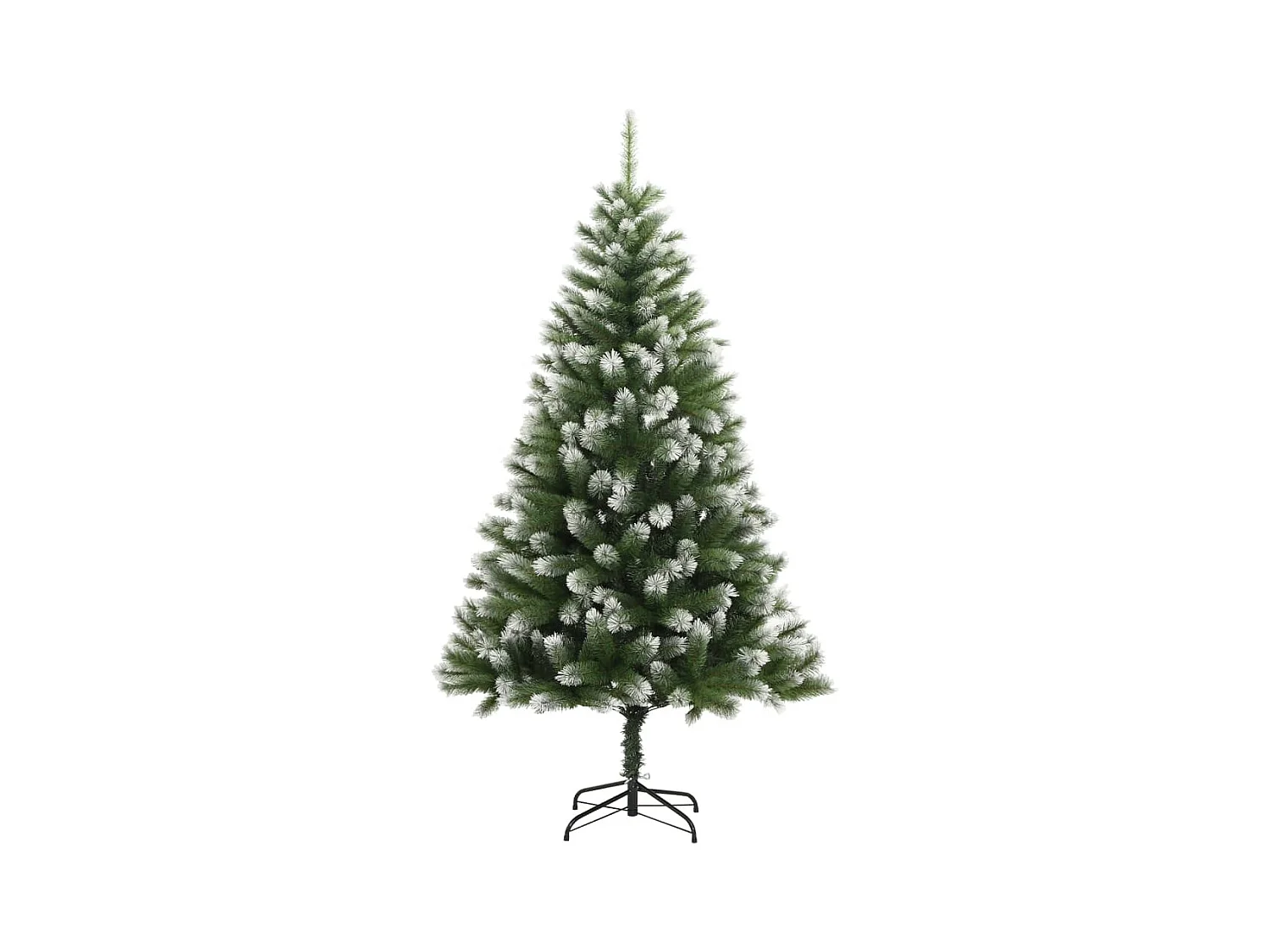 Árvore de Natal artificial articulada com flocos de neve 180 cm