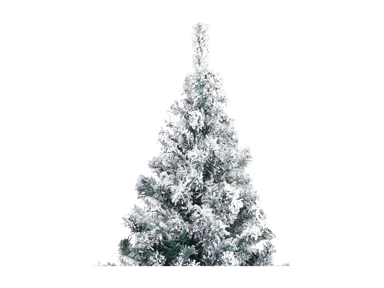 Sapin de Noël artificiel avec neige floquée vert 240 cm PVC