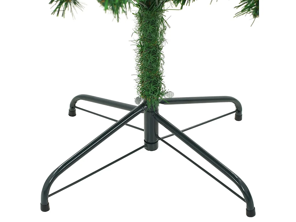 Arbre de Noël artificiel LED et boules et pommes de pin 210 cm