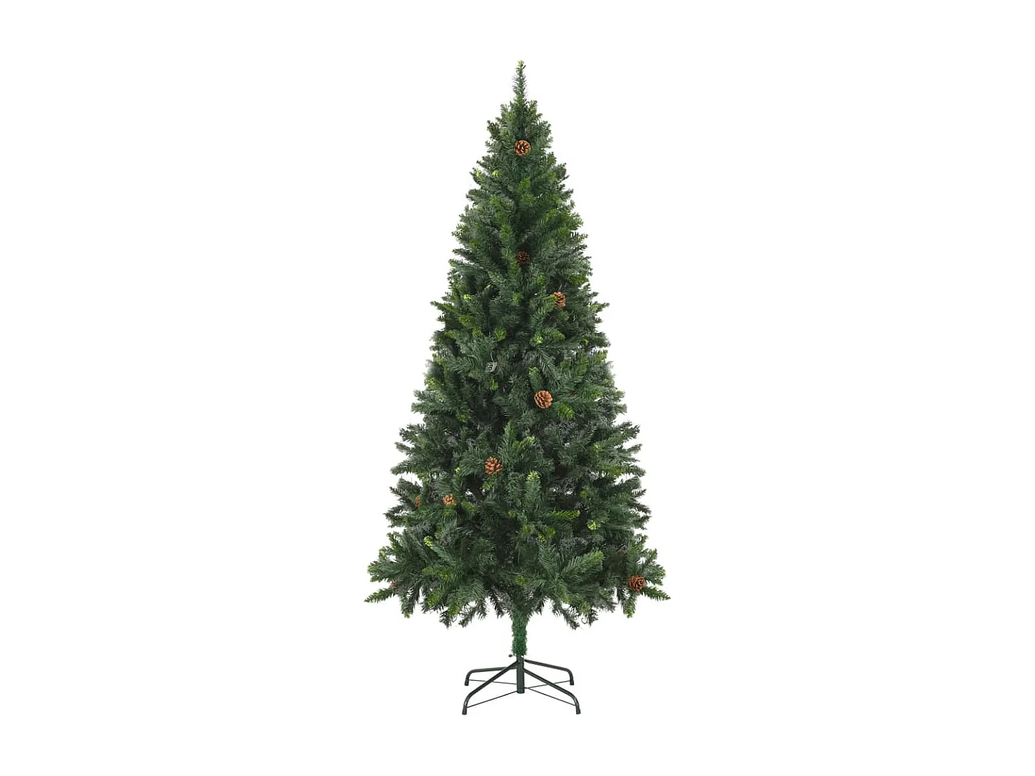 Sapin de Noël artificiel avec pommes de pin Vert 180 cm