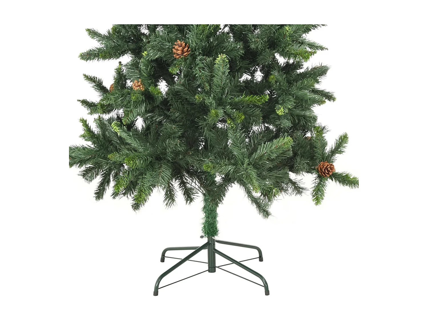 Sapin de Noël artificiel avec pommes de pin Vert 180 cm