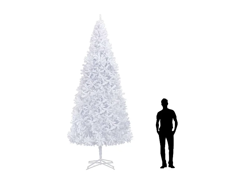 Árbol de Navidad artificial 400 cm blanco