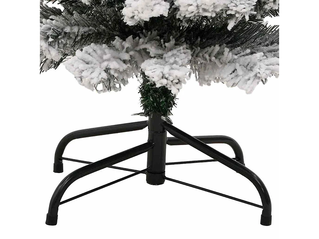 Kunstkerstboom met sneeuw smal 120 cm PVC groen