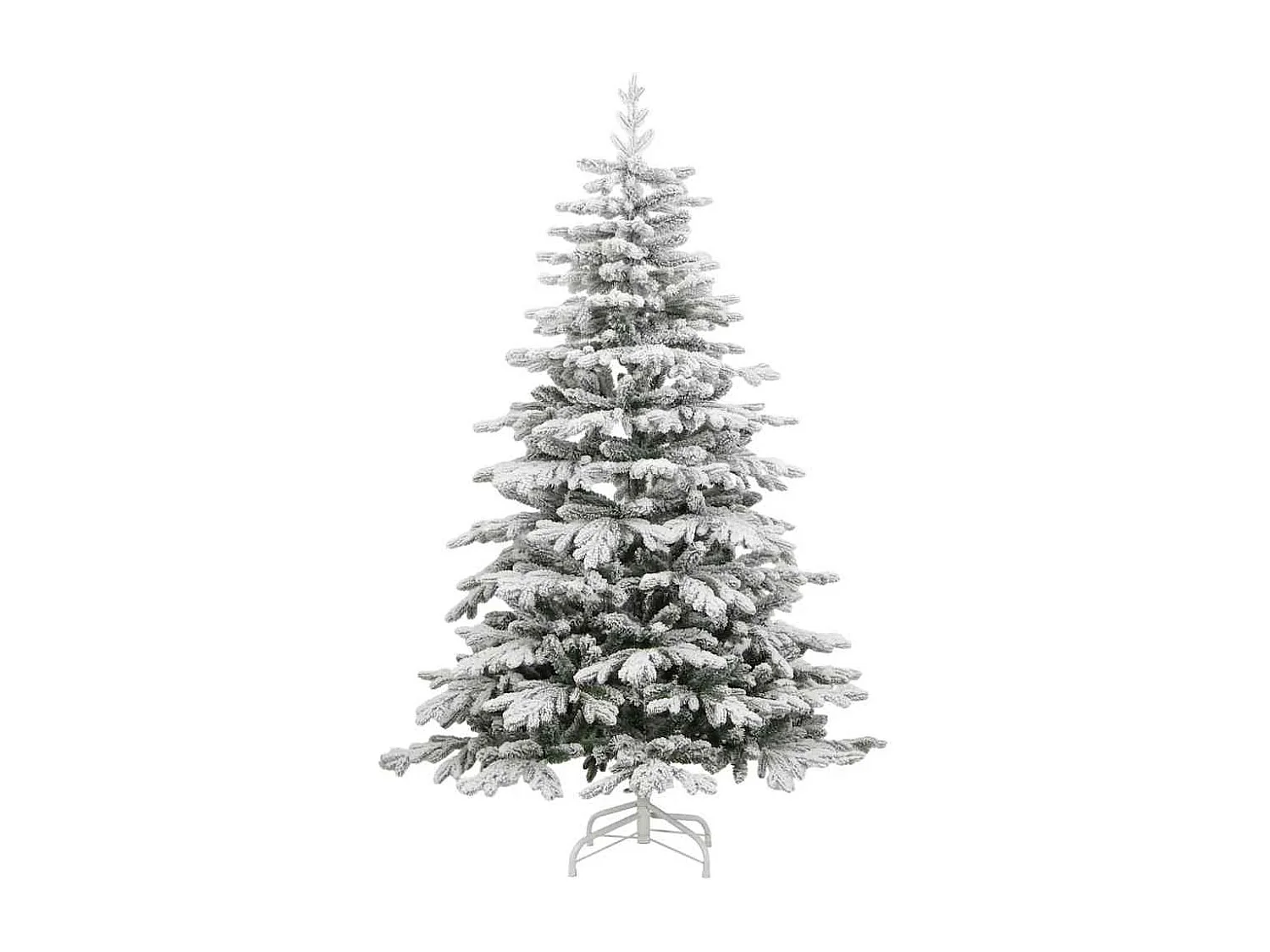 Sapin de Noël artificiel à charnières avec neige floquée 240 cm