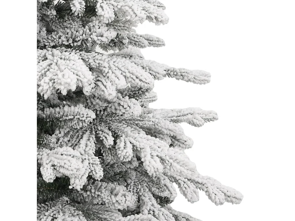 Sapin de Noël artificiel à charnières avec neige floquée 240 cm
