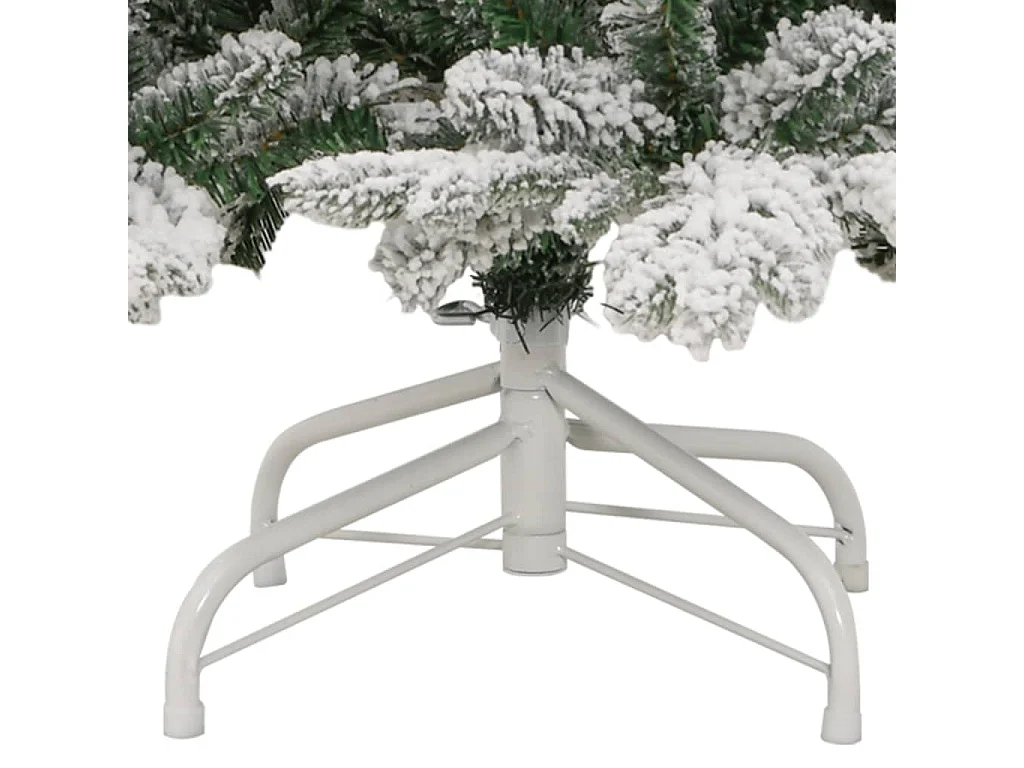 Sapin de Noël artificiel à charnières avec neige floquée 240 cm