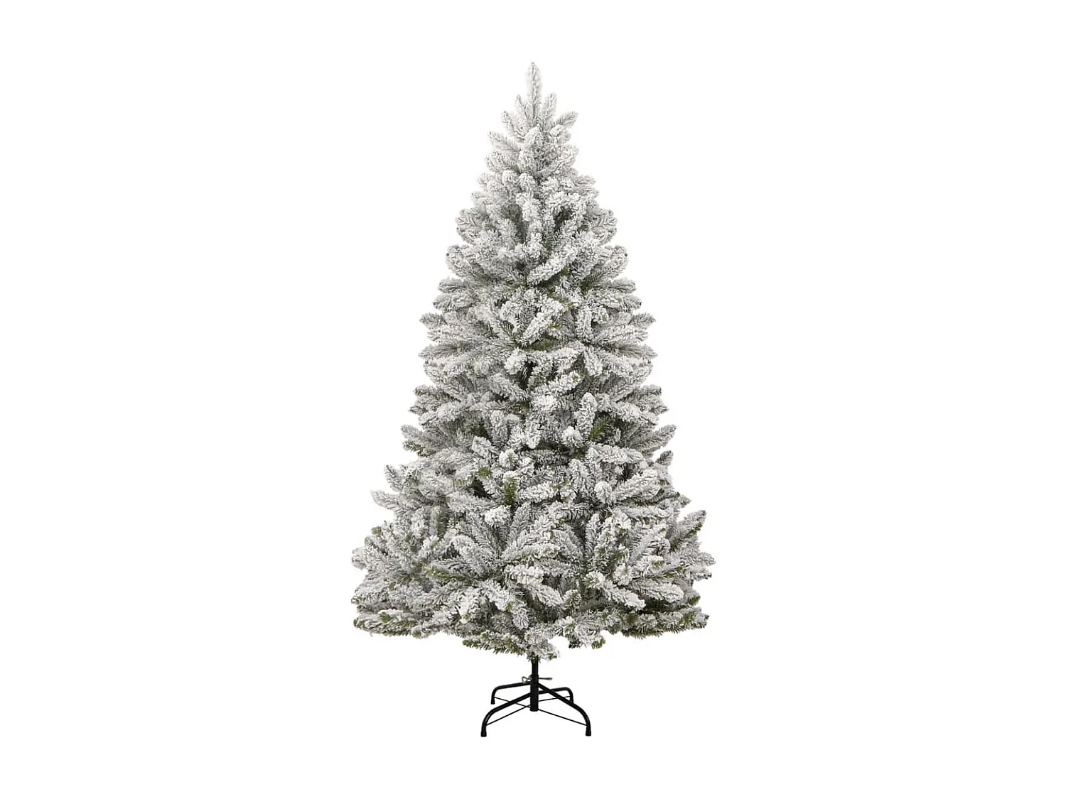 Árbol de Navidad artificial con bisagras 300 LED y nieve 240 cm