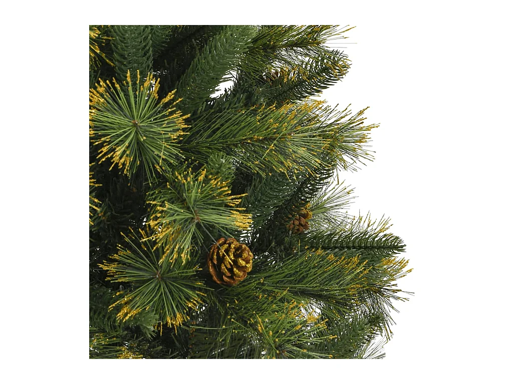 Sapin de Noël artificiel articulé avec pommes de pin 120 cm
