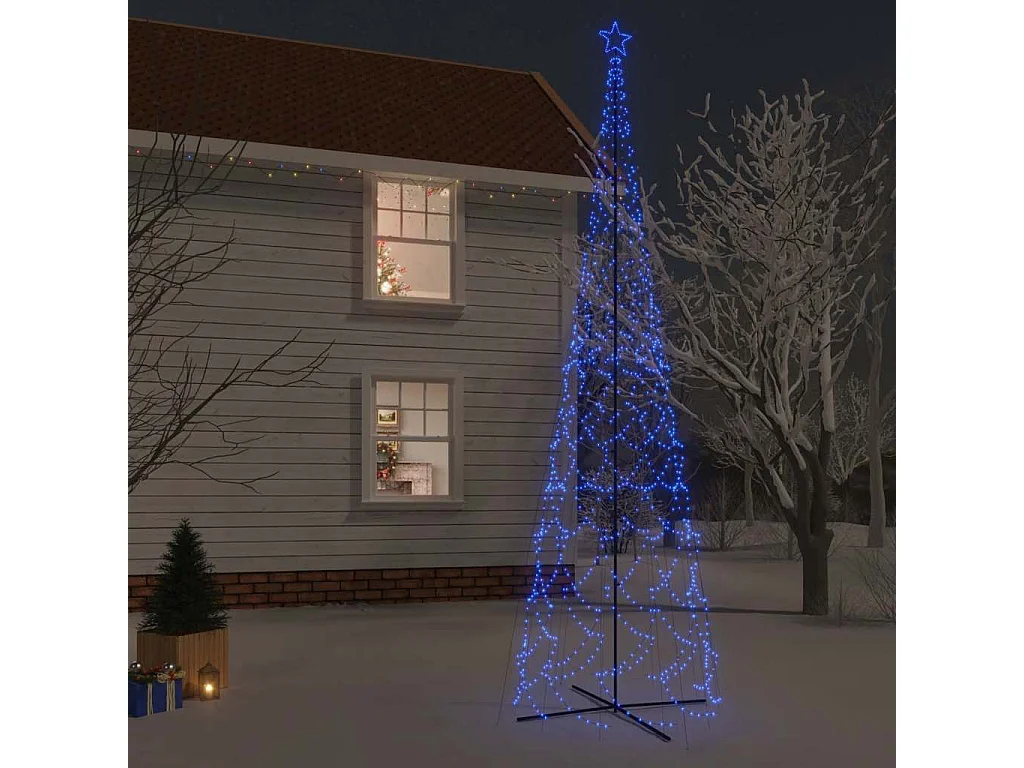 Arbre de Noël cône 3000 LED Bleues 230x800 cm