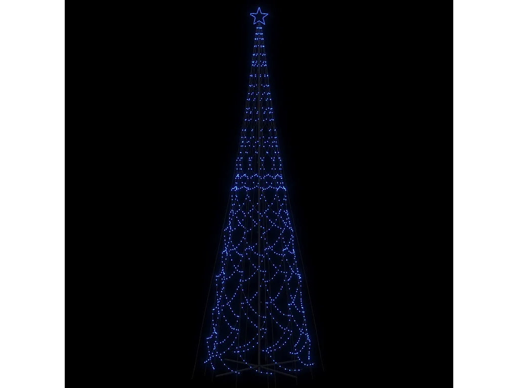Arbre de Noël cône 3000 LED Bleues 230x800 cm