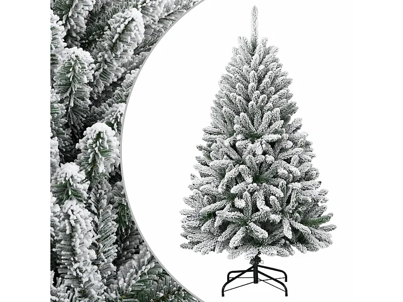 Sapin de Noël artificiel à charnières avec neige floquée 120 cm