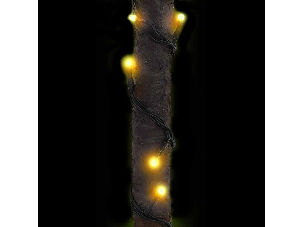 Palmeira com 136 luzes LED 220 cm branco quente