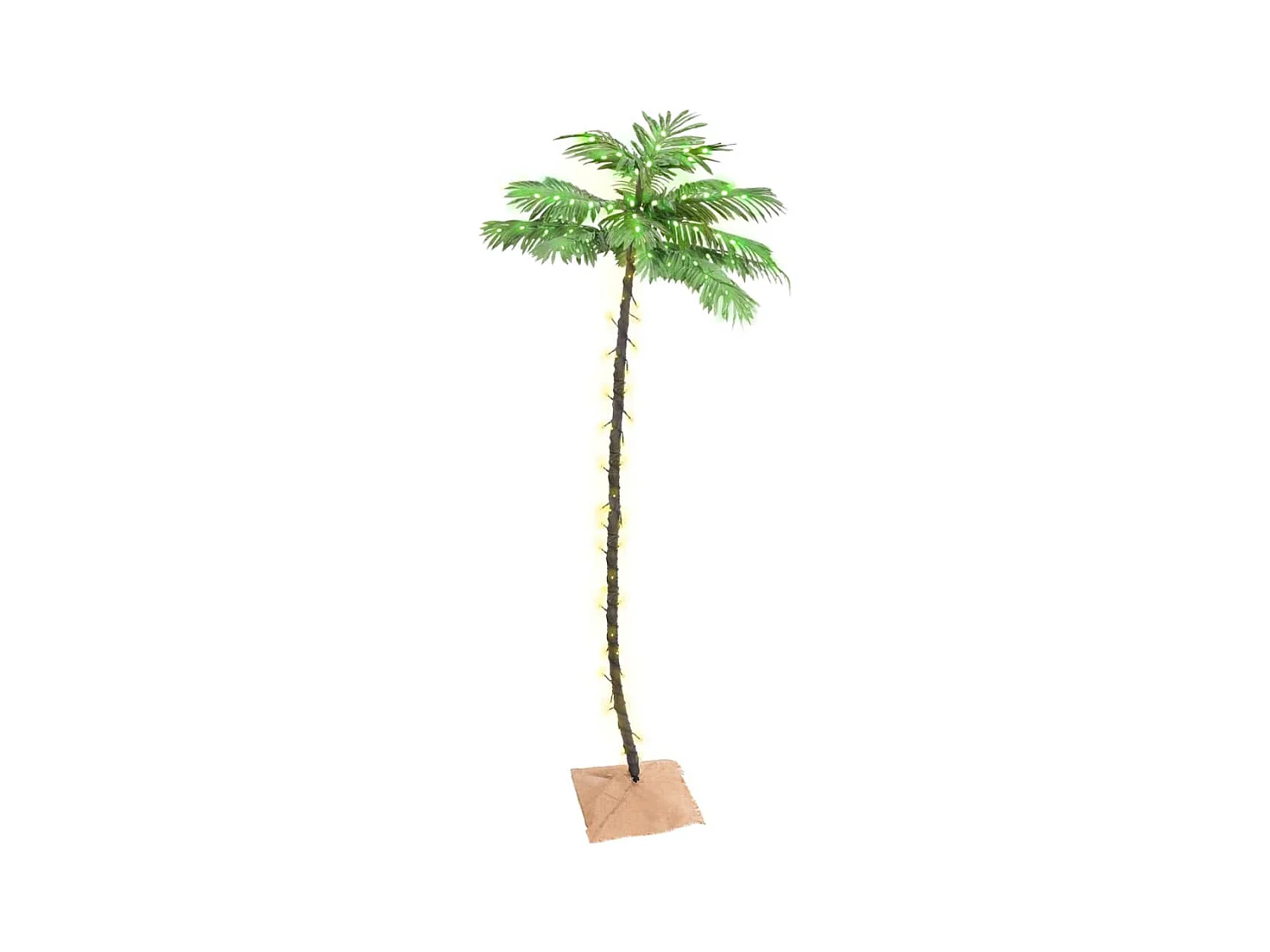 Palmboom LED 136 LED's warmwit 220 cm