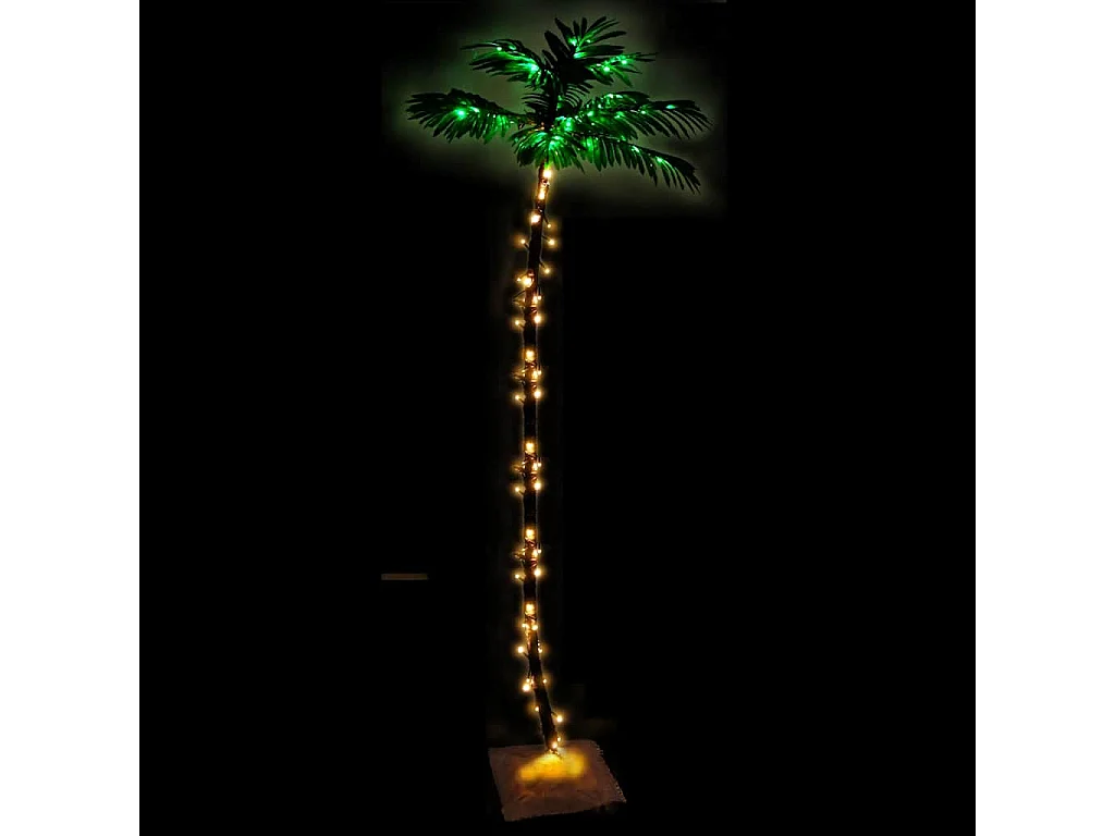 Palmier à LED 136 LED Blanc chaud 220 cm