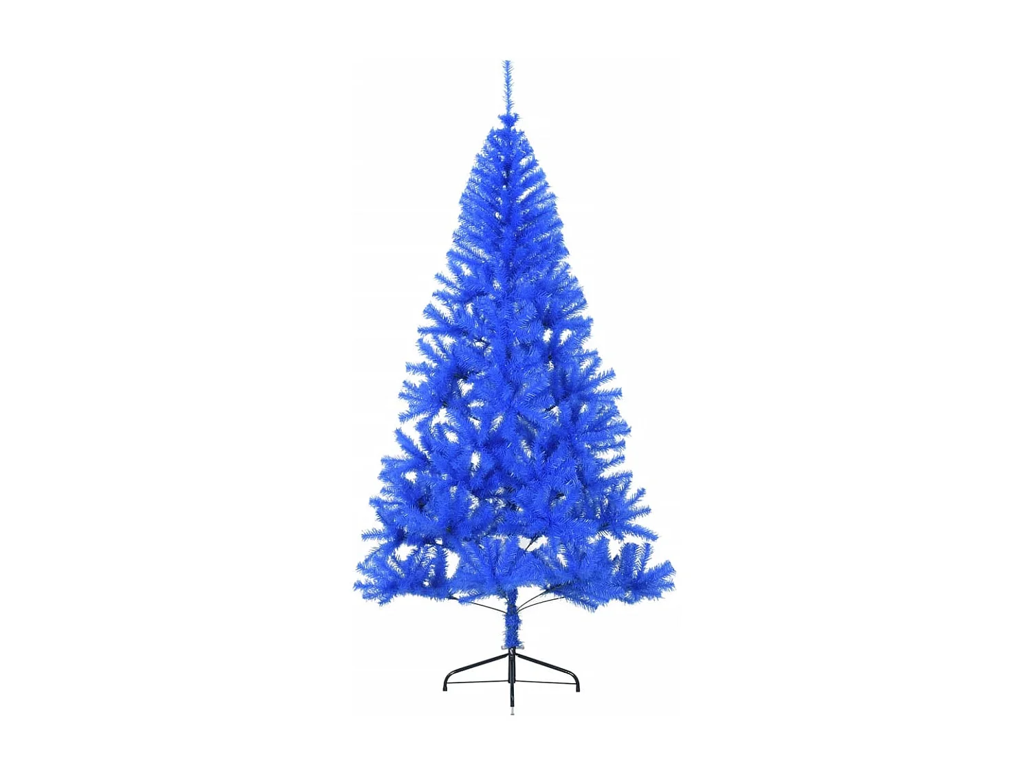 Kunstkerstboom met standaard half 240 cm PVC blauw