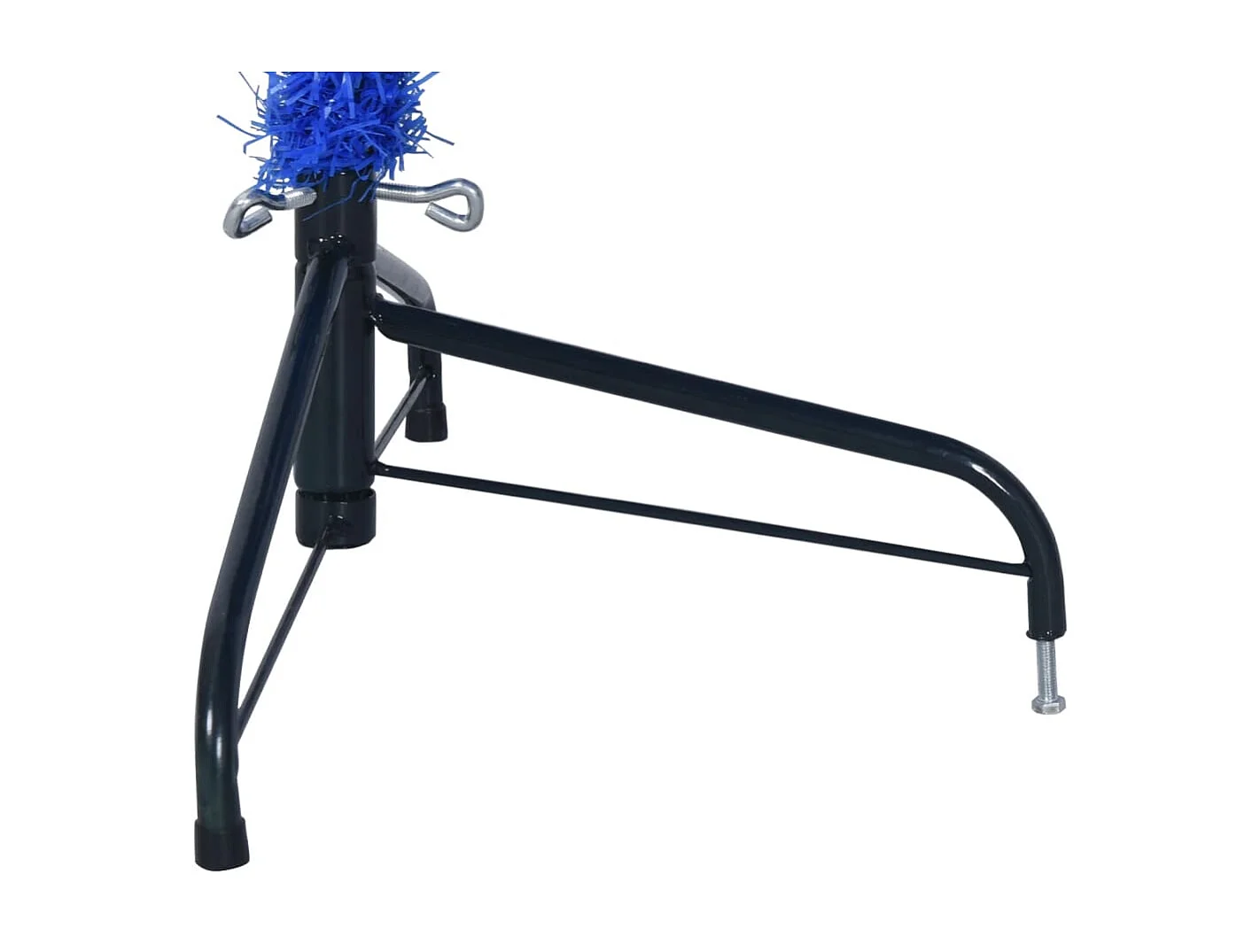 Kunstkerstboom met standaard half 240 cm PVC blauw