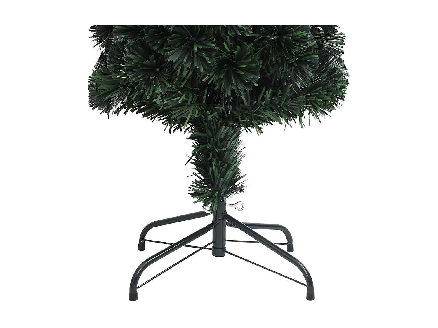 Arbre de Noël artificiel mince et support 210 cm fibre optique