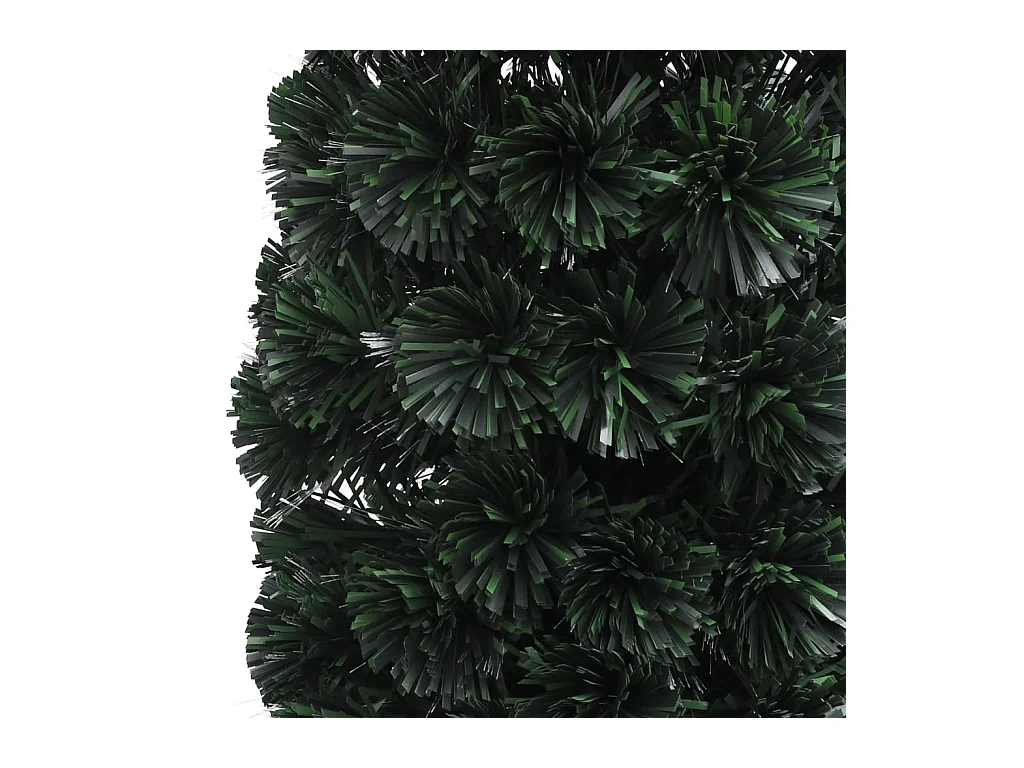 Árvore de Natal artificial fina c/ suporte 210 cm fibra ótica