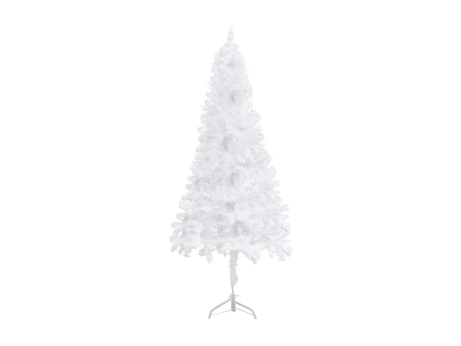 Sapin de Noël artificiel d'angle Blanc 210 cm PVC