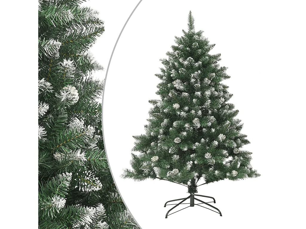 Sapin de Noël artificiel avec support 150 cm PVC
