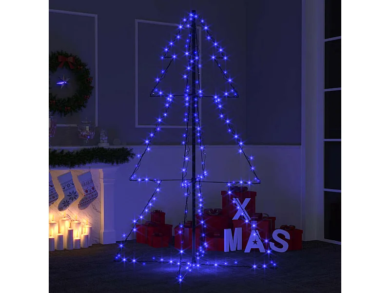 Arbre de Noël cône 200 LED d'intérieur/d'extérieur 98x150 cm