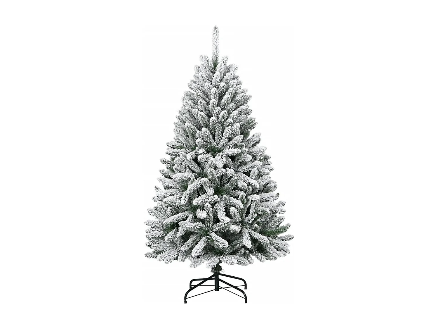 Sapin de Noël artificiel à charnières avec neige floquée 150 cm