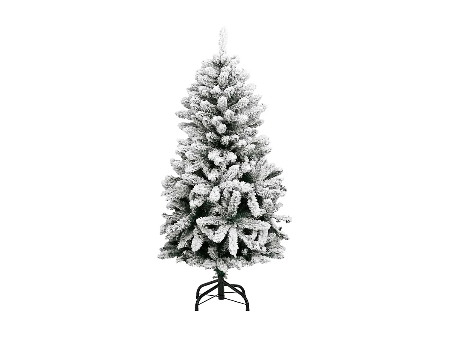 Kunstkerstboom met scharnieren 150 LED en kerstballen 120 cm