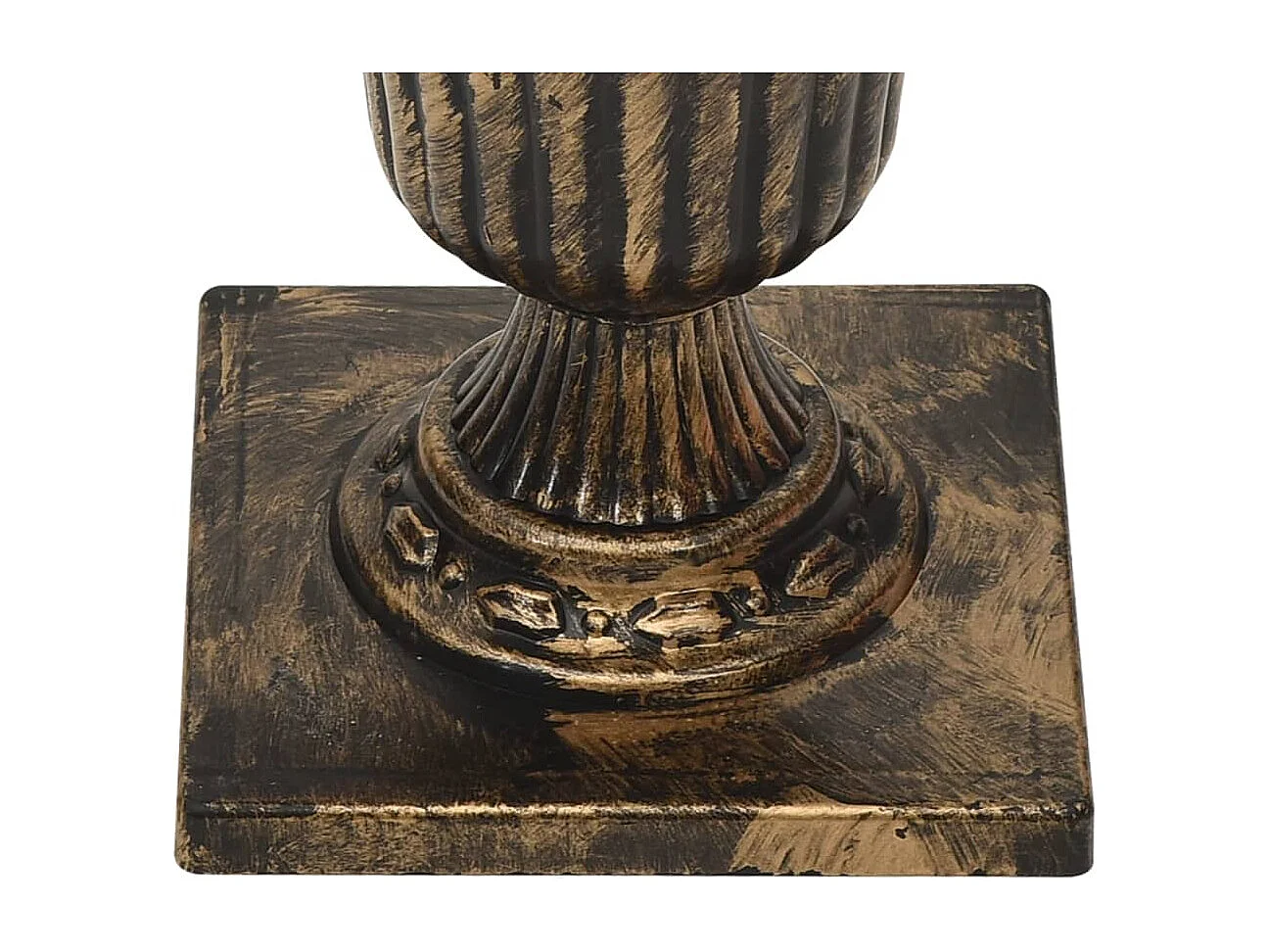 Kunstkerstboom met verlichting en pot 120 cm PVC wit