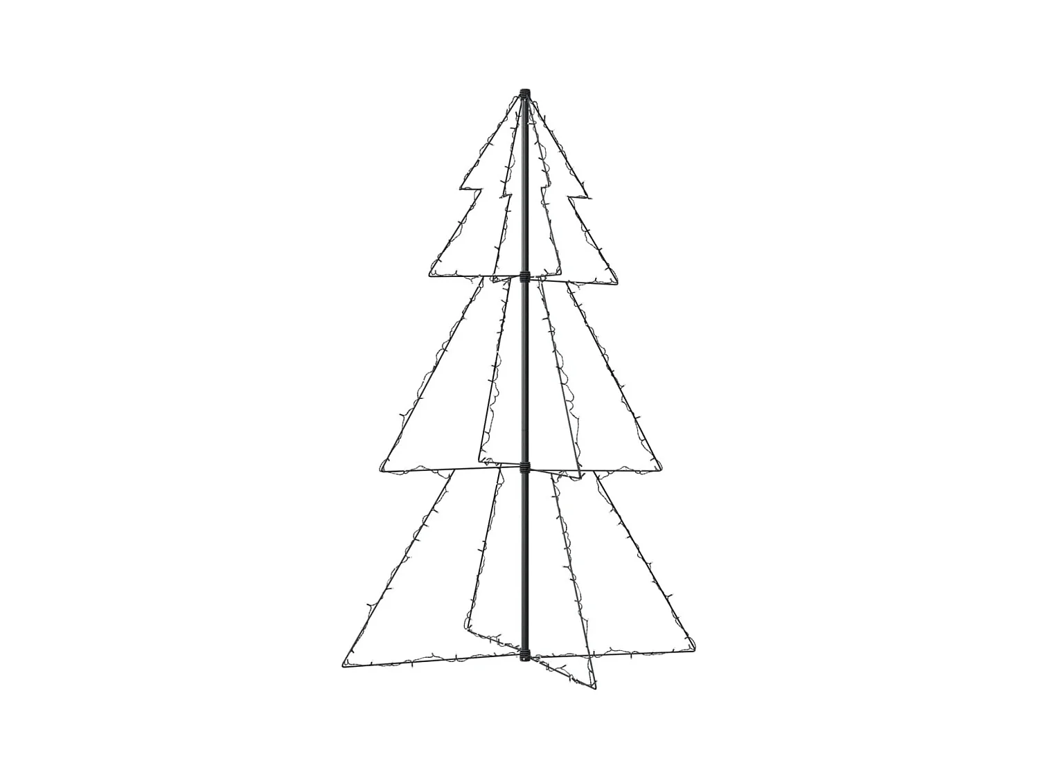 Árvore de Natal em cone 200 LEDs 98x150 cm interior e exterior