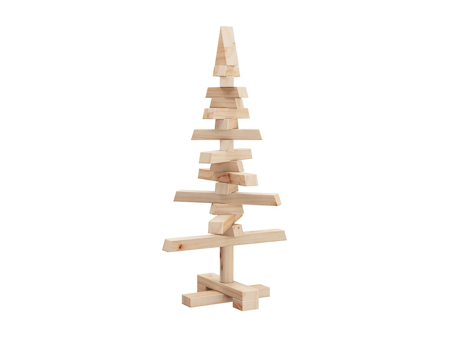 Arbre de Noël en bois pour décoration 60 cm bois massif de pin