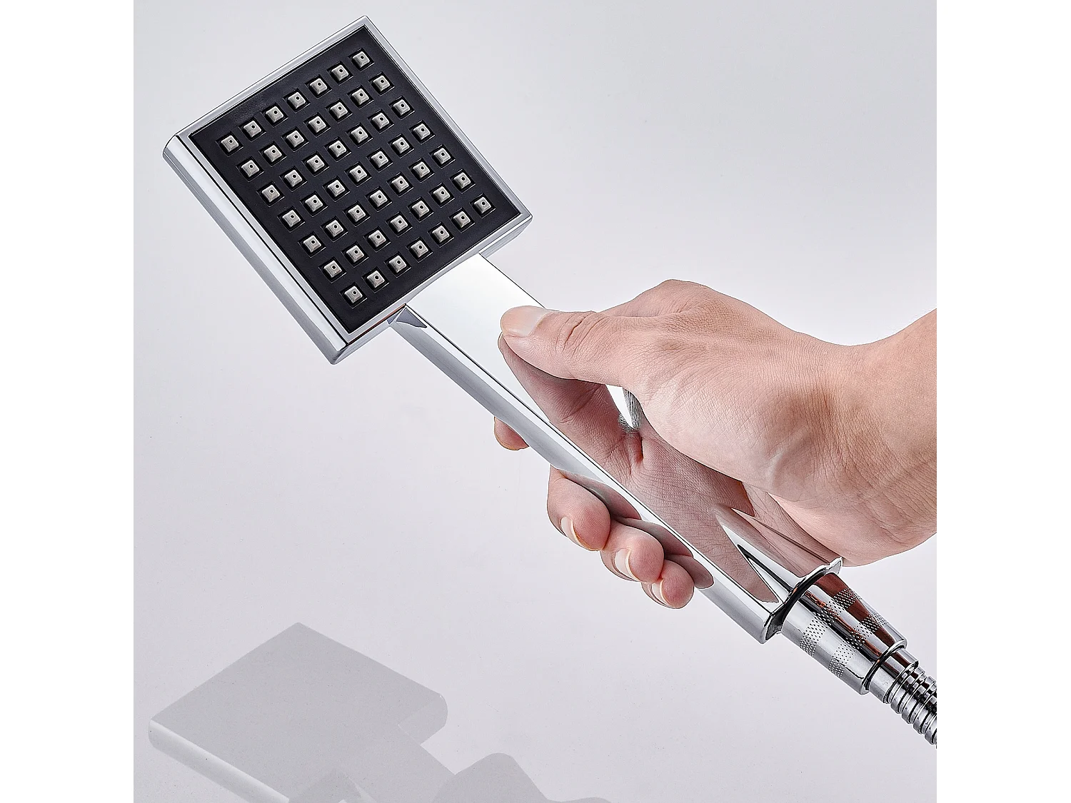 AuraLum Max Auralum Columna Ducha de Hidromasaje Panel con Pantalla de Temperatura Panel de Ducha con 4 Jets Masaje,Ducha fija, Teleducha, Modelo UE