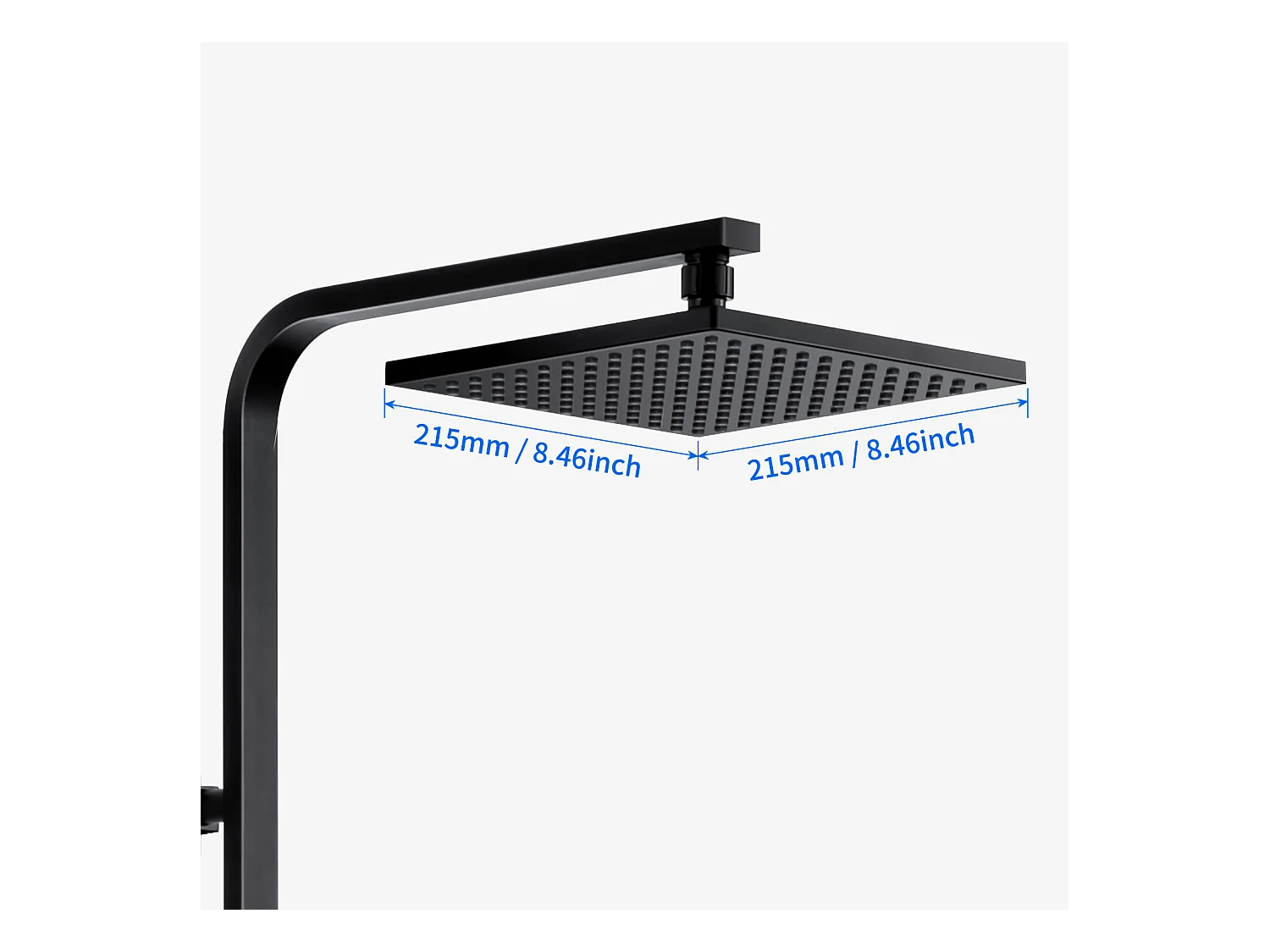 Colonne de Douche Thermostatique, Colonne de Douche Noir Réglable Hauteur, Colonne de douche avec mitigeur, Mitigeur Douche pour Salle de Bain