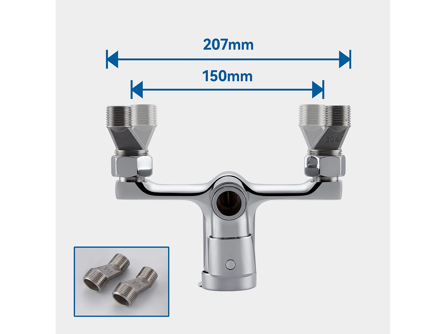 Colonne de Douche Mécanique, Colonne Douche Chromé,Hauteur Réglable 90-1240mm pour Salle Bain,Mitigeur Douche avec Douchette/Pommeau deDouche