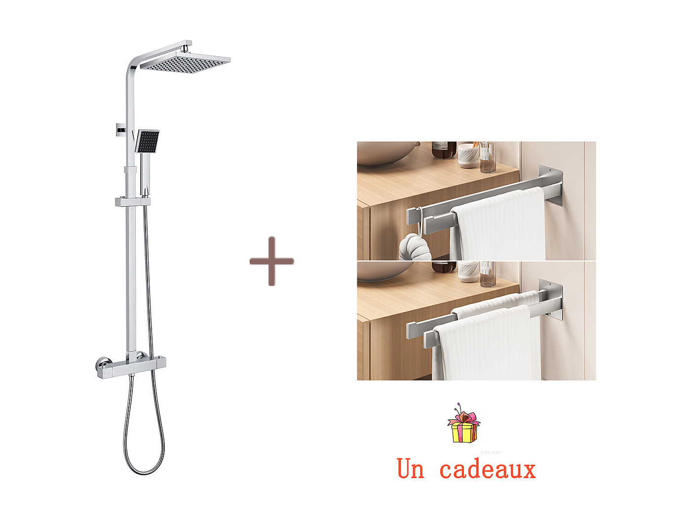 colonne de douche pose en angle