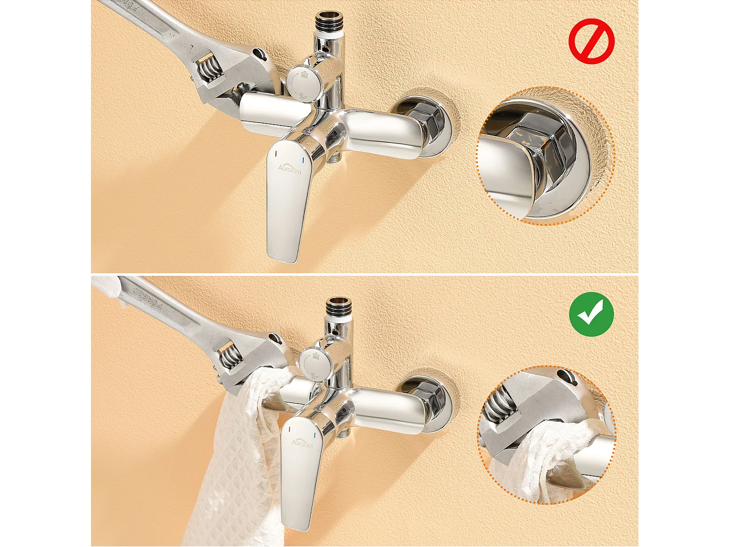 Colonna doccia,AURALUM MAX Colonna doccia con miscelatore altezza regolabile,Miscelatore vasca con testa doccia 26 * 26cm,Pomello a mano 3 getti