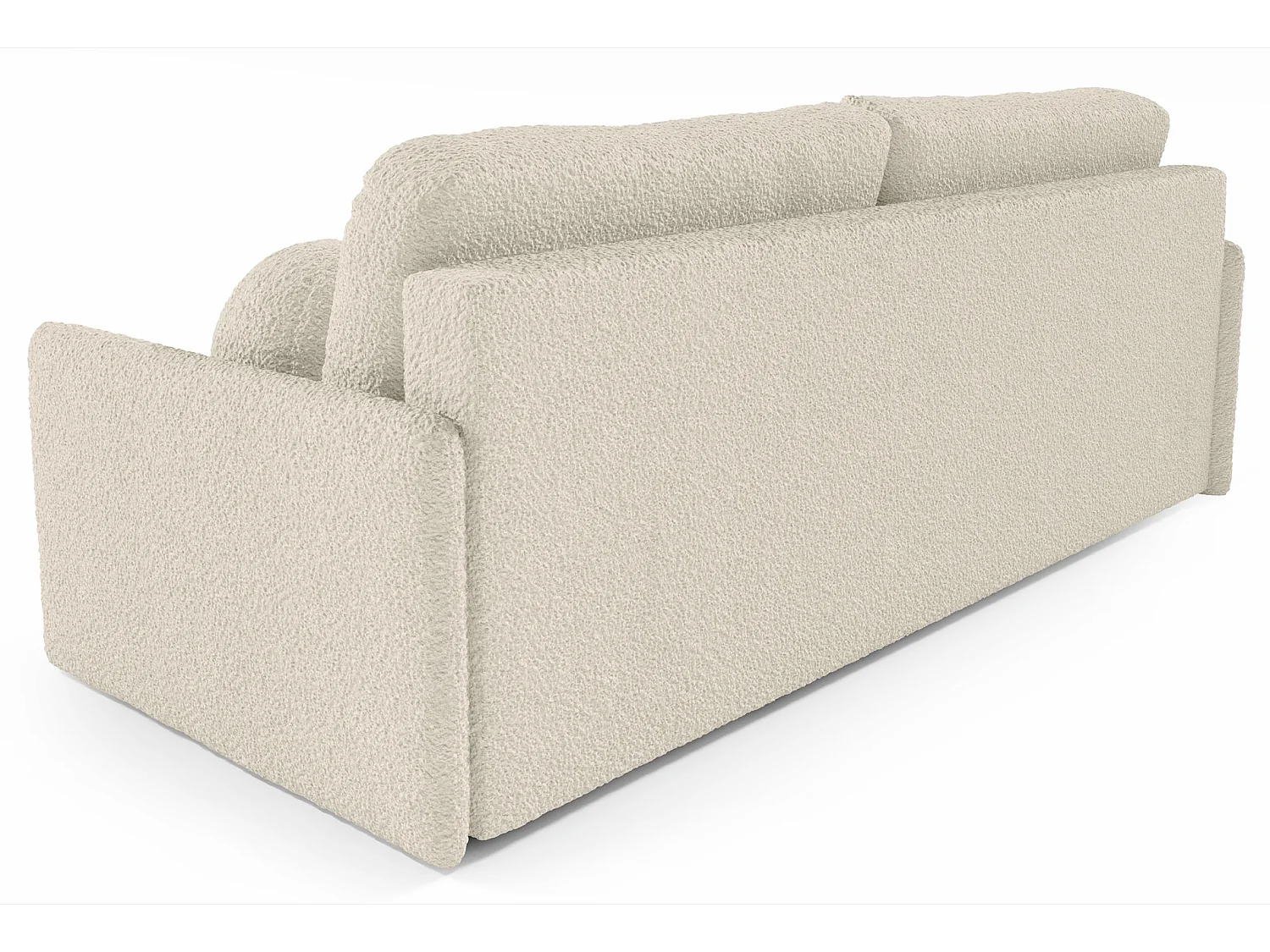 3-zits slaapbank - in beige bouclé - GLOVE