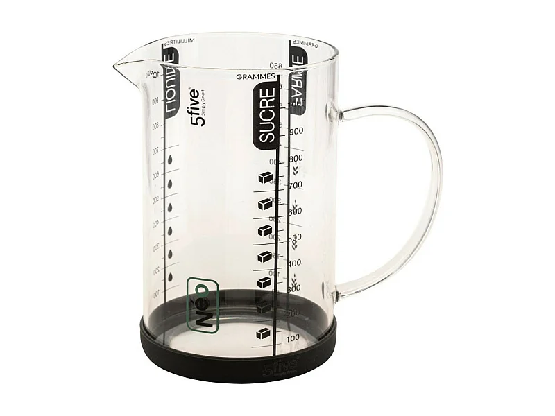 Verre Doseur Gradué Verre "Silitop" 1L Transparent