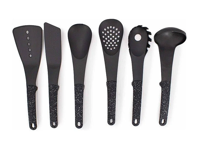 Set d'ustensiles de cuisine 7 pièces Noir Royalty Line RLU05