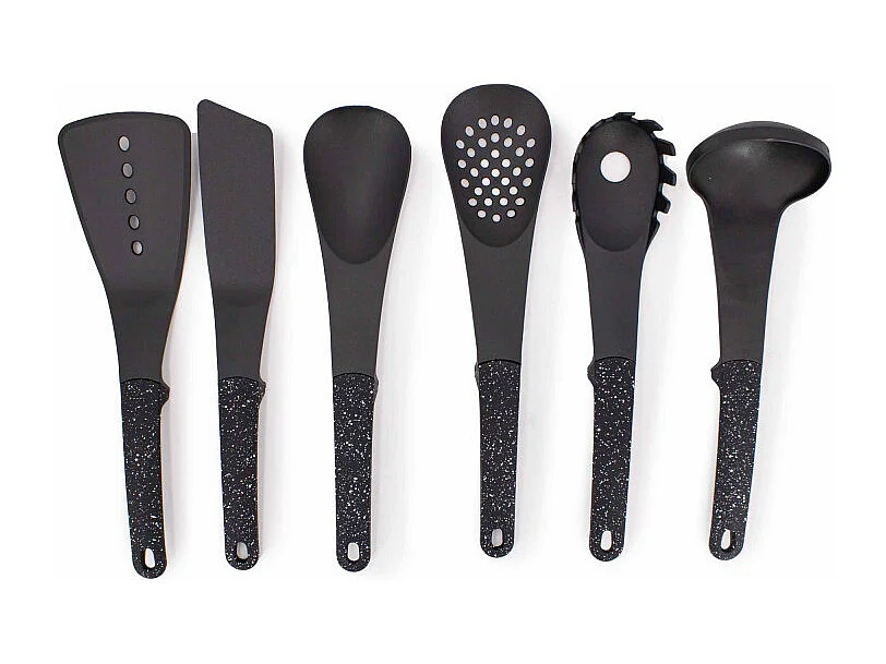 Set d'ustensiles de cuisine 7 pièces Noir Royalty Line RLU05