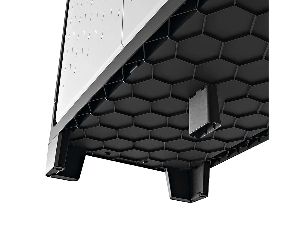 Armário arrumação c/ prateleiras Titan 182 cm preto e cinzento